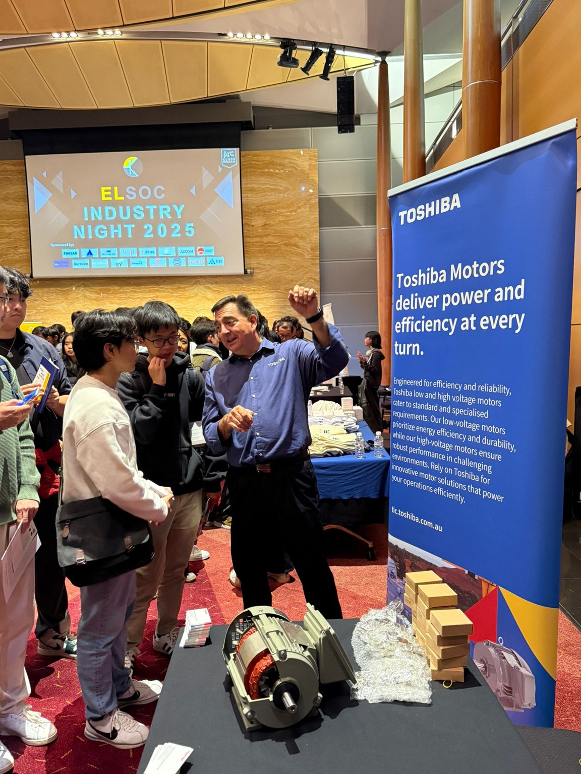 Toshiba at UNSW – ELSOC night 2025 – Great interaction with inquisitive students…